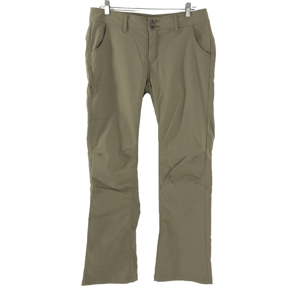 Prana Halle Convertible Pants Roll Up Khaki SZ 10